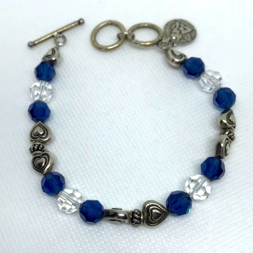 Elegant 925 silver bracelet Swarovski crystals‎